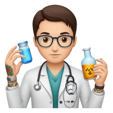 tattooed doctor sticker