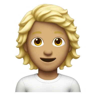 Surfer boy with blonde hair sticker