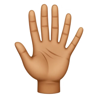 palm up hand sticker