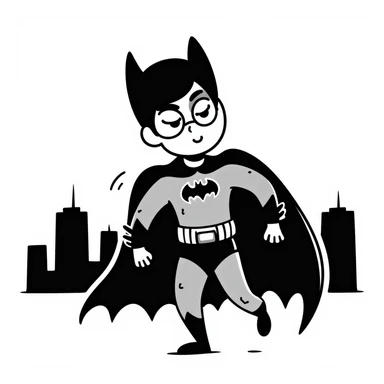 drunk Batman sticker