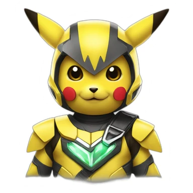 pikachu as power ranger sticker