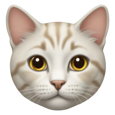 Cat with custom sticker