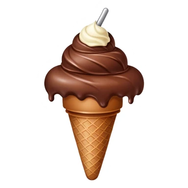 Chocolate ice cream  sticker