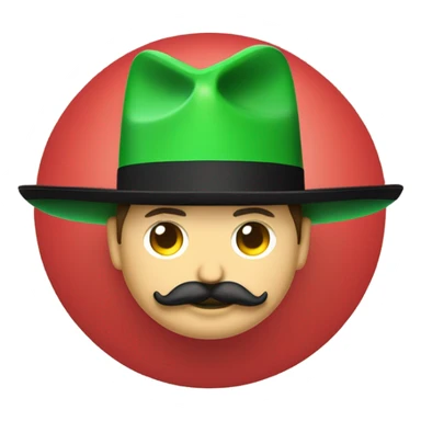  Elon musk eloncho with big mustache and black sombrero mexican hat and Tesla logo red green white Mexican shirt Tesla symbol token sticker