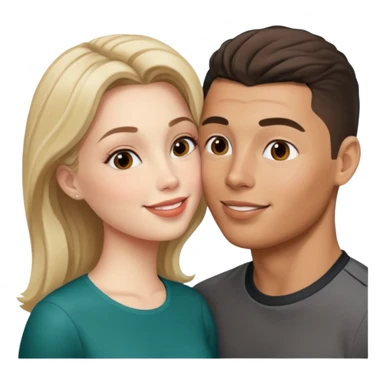 Georgina kissing ronaldo sticker