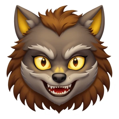 girl werewolf sticker