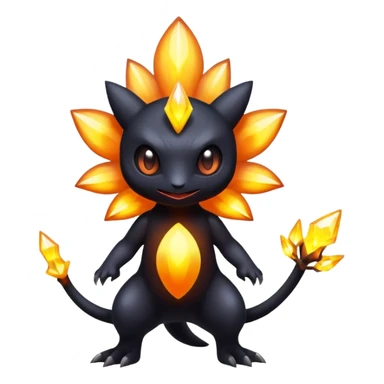 Elemental Dark-type-Electric-type natural Pokémon-Fakémon-creature sticker