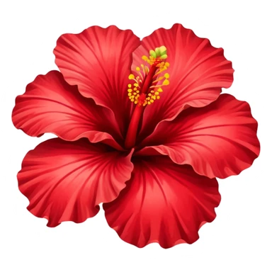 colorful hibiscus flower sticker