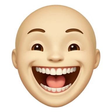 Person laughing loudly sticker