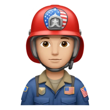 generate white american soldier with small usa flag on shoulder sticker
