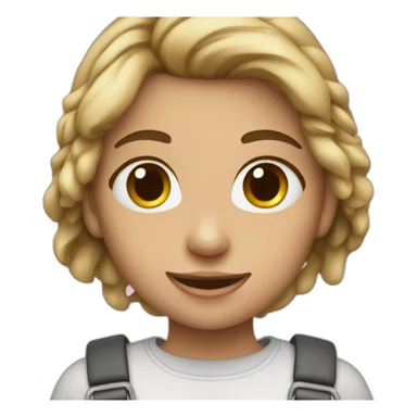 Girl with Brace sticker