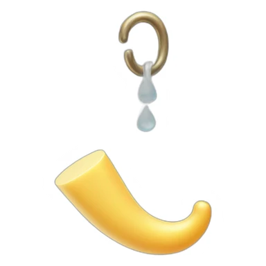 Hook with soap and catch sticker