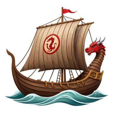 viking ship sticker