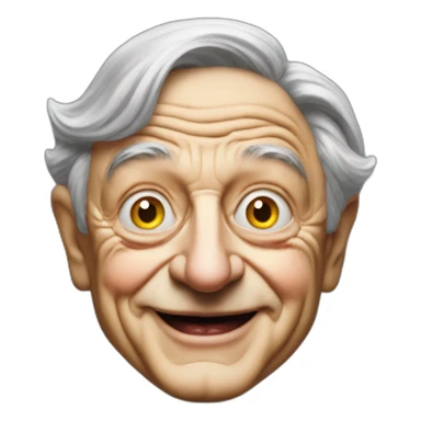 George Soros as a clown sticker
