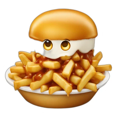 Poutine qui mange kfc sticker