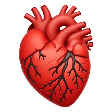 red beating heart sticker