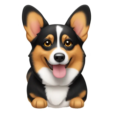 Black and tan corgi sticker
