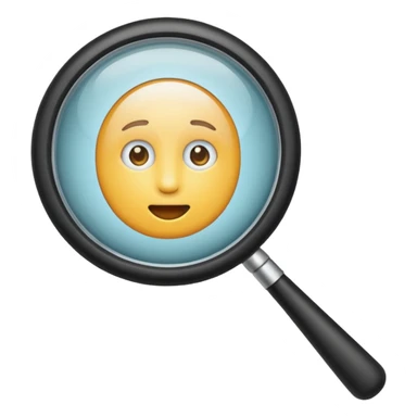 magnifying glass sticker