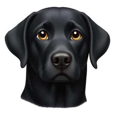 A black Labrador  sticker