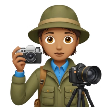 
wildlife photographer, outdoor clothe sticker