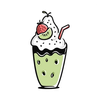 strawberry kiwi ice sticker