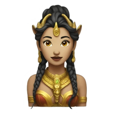 Nagas mythic woman sticker