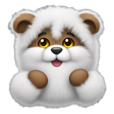 Cute fluffy mittens  sticker