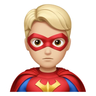 Queen side eye wearing a super hero costume sticker