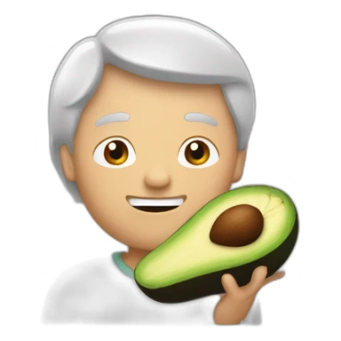 bob sternfels eating avocado sticker
