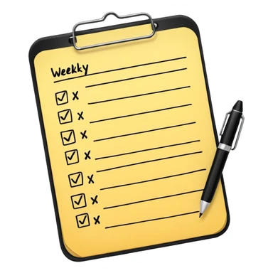 weekly to-do list sticker