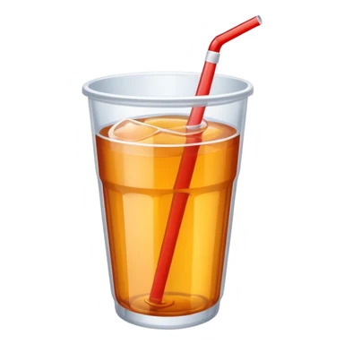 Soft drink in plastic cup (like Starbucks Cup), no logo. sticker