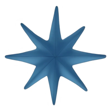 blue-star-7-branches sticker