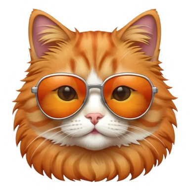 Cat with sunglass sticker