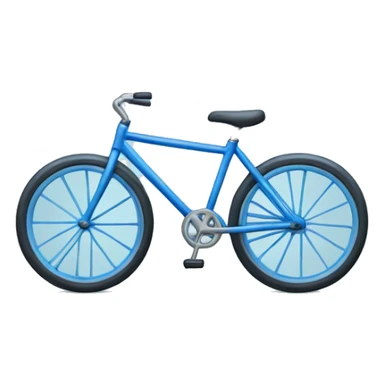 blue bicycle sticker