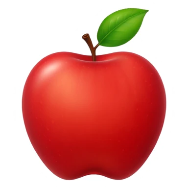 Apple emoji with a worm coming out sticker