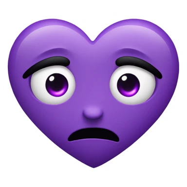 heart eyes emoji with Purple Heart eyes sticker