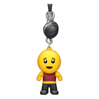 Sport coach whistle on string  sticker