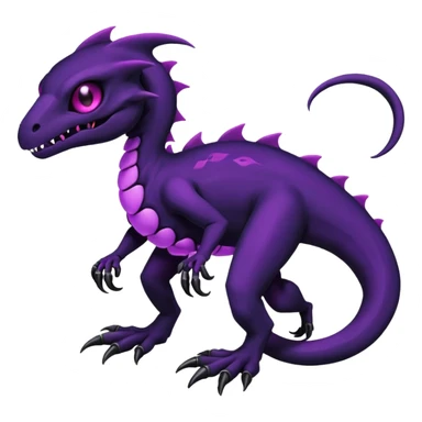 Evil Spooky Salandit-Duskull-Noibat-Fakémon-hybrid-creature (full body)  sticker