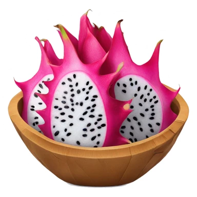 Bowl of dragon fruit  sticker