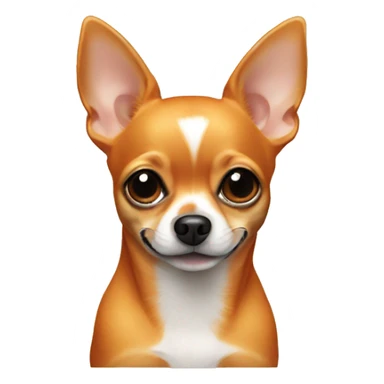 A orange chihuahua sticker