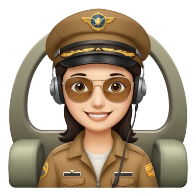 andini fährt mit dem Flugzeug sticker