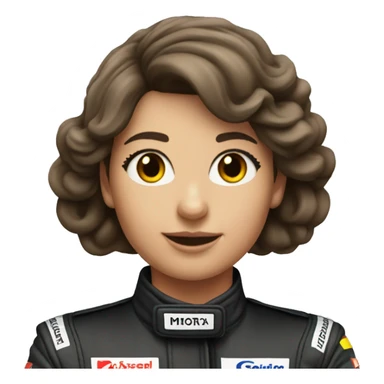 Female F1 driver got pole position sticker