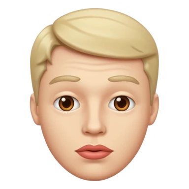 White Guy with big lips sticker