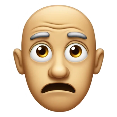 confused emoji but disguested at the same time sticker