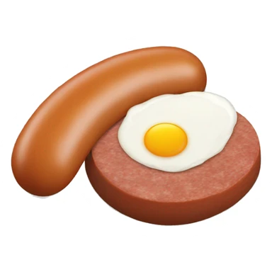 Sausage and egg sticker
