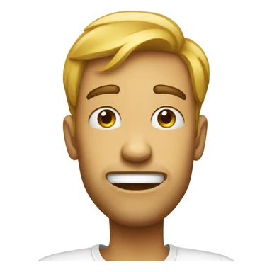 Sarcastic face sticker