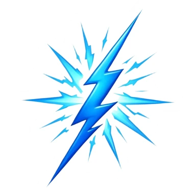 sparkling bolt sticker