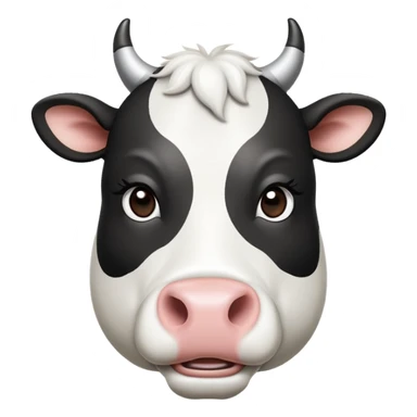 cinematic-noble-black-and-white-cow-portrait-emoji,-poised-and-regal,-with-a-large,-sturdy-build-and-a-beautifully-patterned-hide-of-rich-black-accented-by-crisp-white-patches,-deep-set-soulful-brown-eyes,-simplified-yet-sharp-and-sophisticade sticker