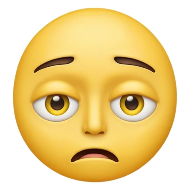 Make a yellow face with a line for mouth and eyes that seem to iritate or being angry sticker