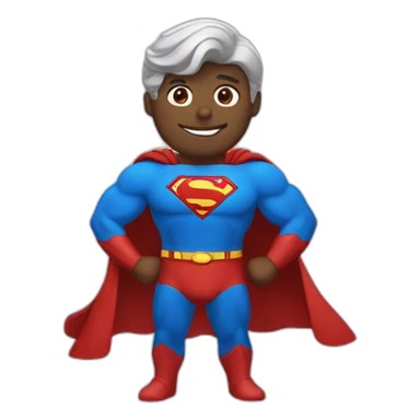 Superman with a halo sticker